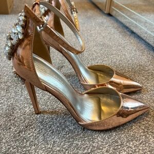 ASOS Metallic Rose Heels